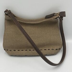 Vintage Relic Purse Tan Brown Woven Boho Festival Retro 90s Vibes Minimalistic